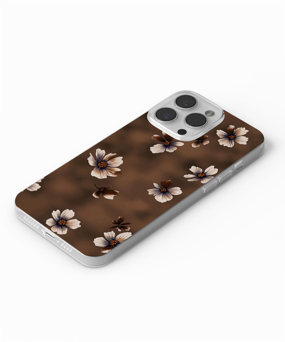 Latest 3rd-Generation Crystal Tough Glossy Flowers iPhone Case (MagSafe-Compatible)