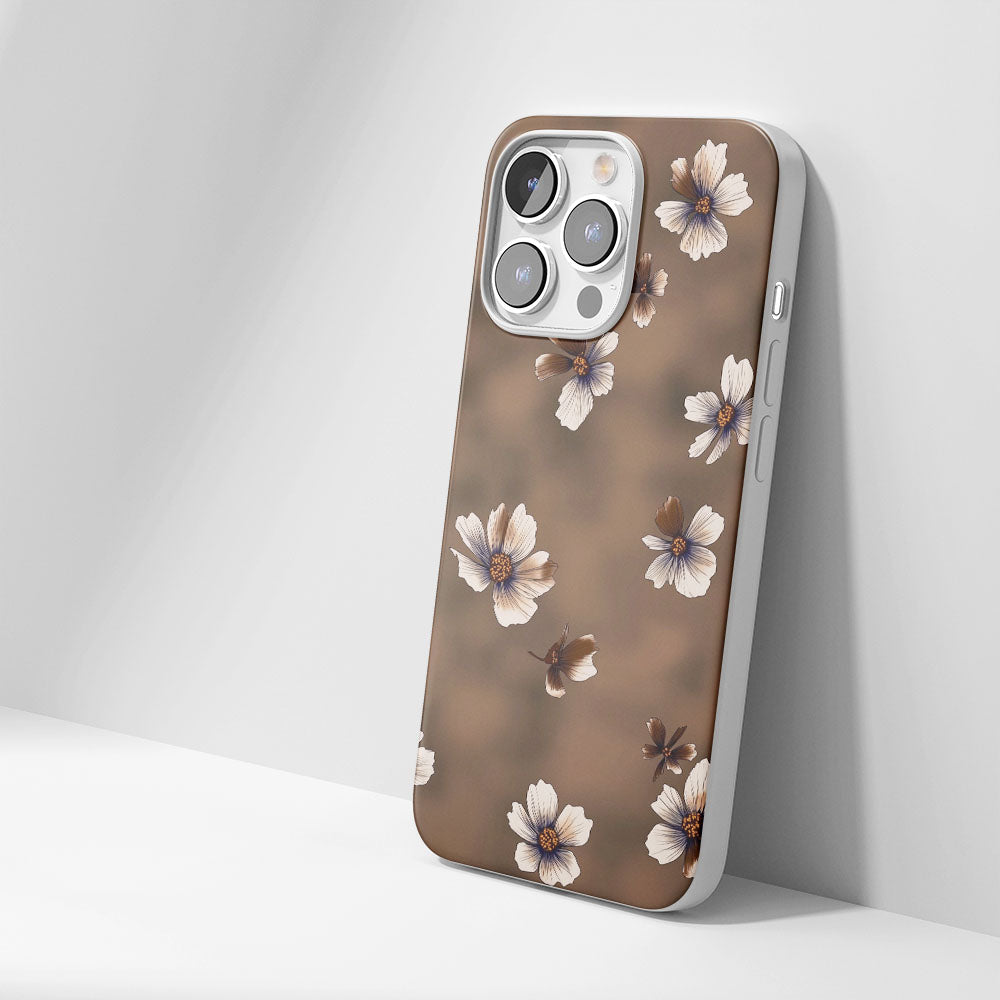 Latest 3rd-Generation Crystal Tough Glossy Flowers iPhone Case