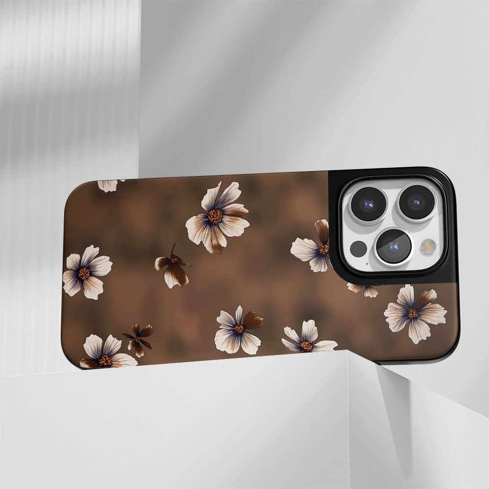 Industry-Level Tough Matte Flowers iPhone Case