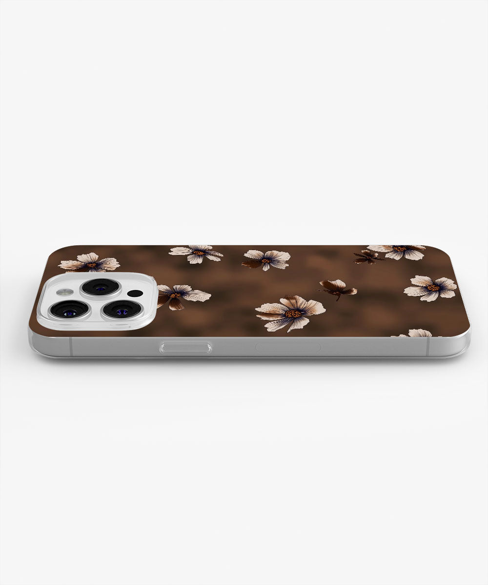 Latest 3rd-Generation Crystal Tough Glossy Flowers iPhone Case (MagSafe-Compatible)