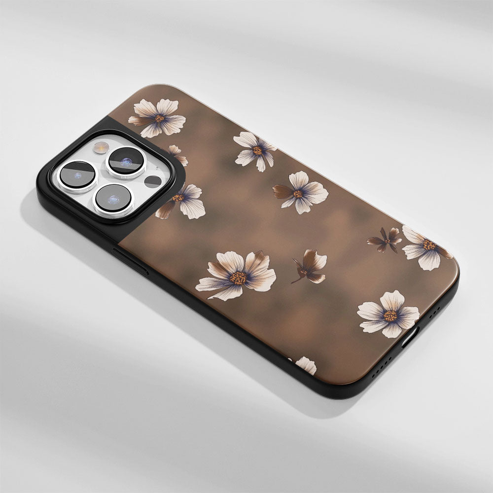 Industry-Level Tough Matte Flowers iPhone Case