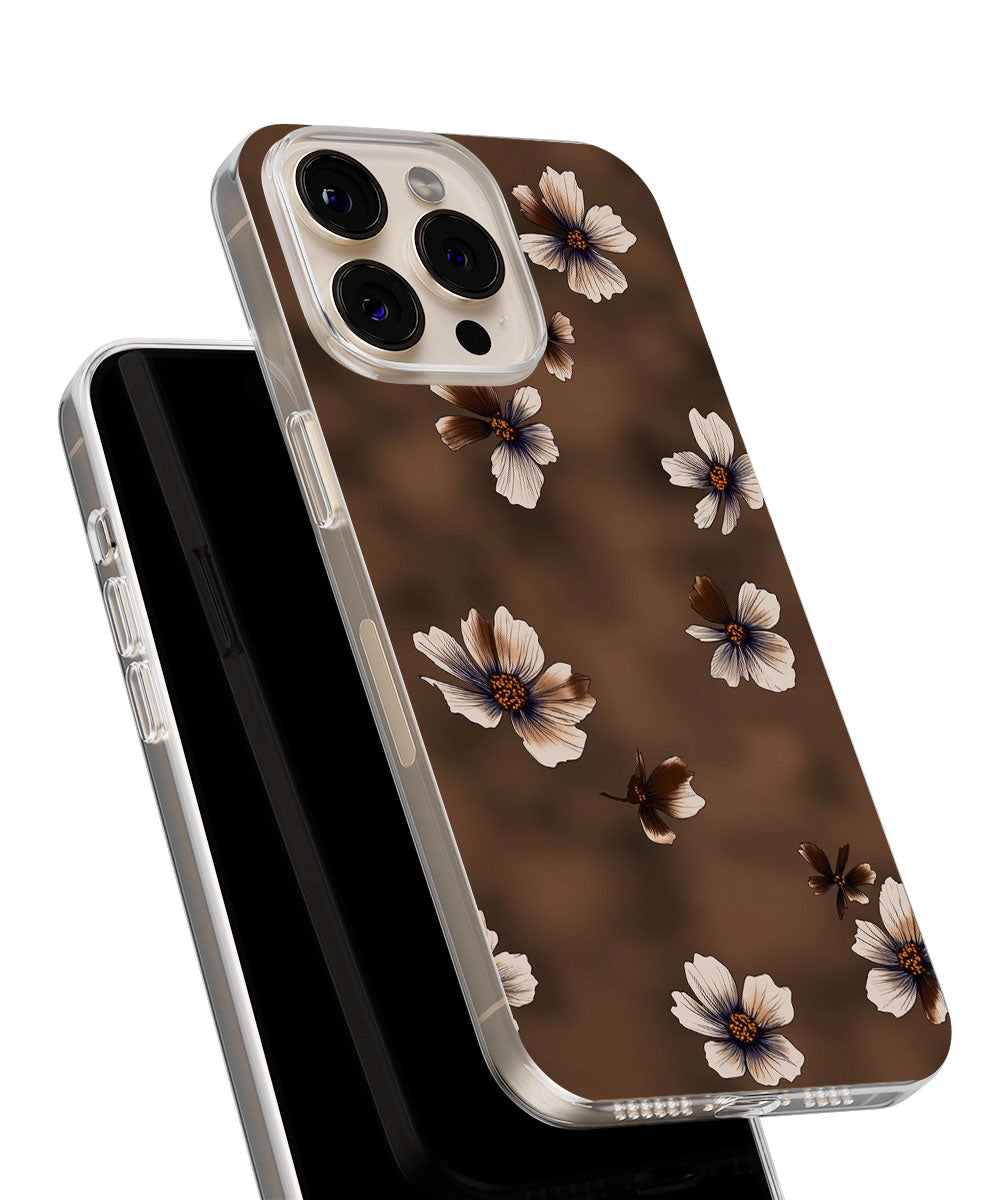 Latest 3rd-Generation Crystal Tough Glossy Flowers iPhone Case (MagSafe-Compatible)