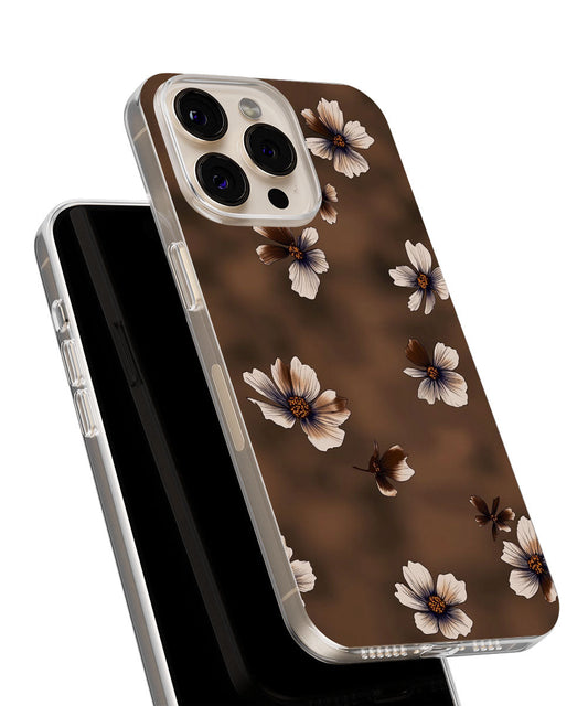 Latest 3rd-Generation Crystal Tough Glossy Flowers iPhone Case (MagSafe-Compatible)