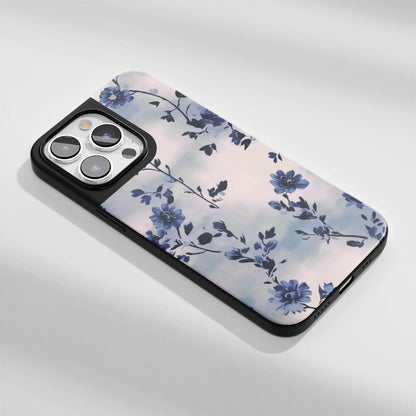 工業級堅韌霧面花朵 iPhone 手機殼