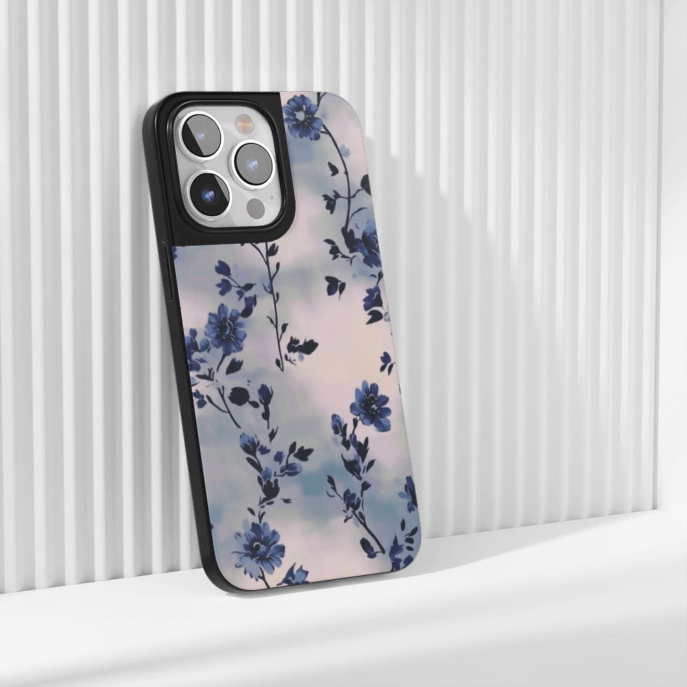 工業級堅韌霧面花朵 iPhone 手機殼