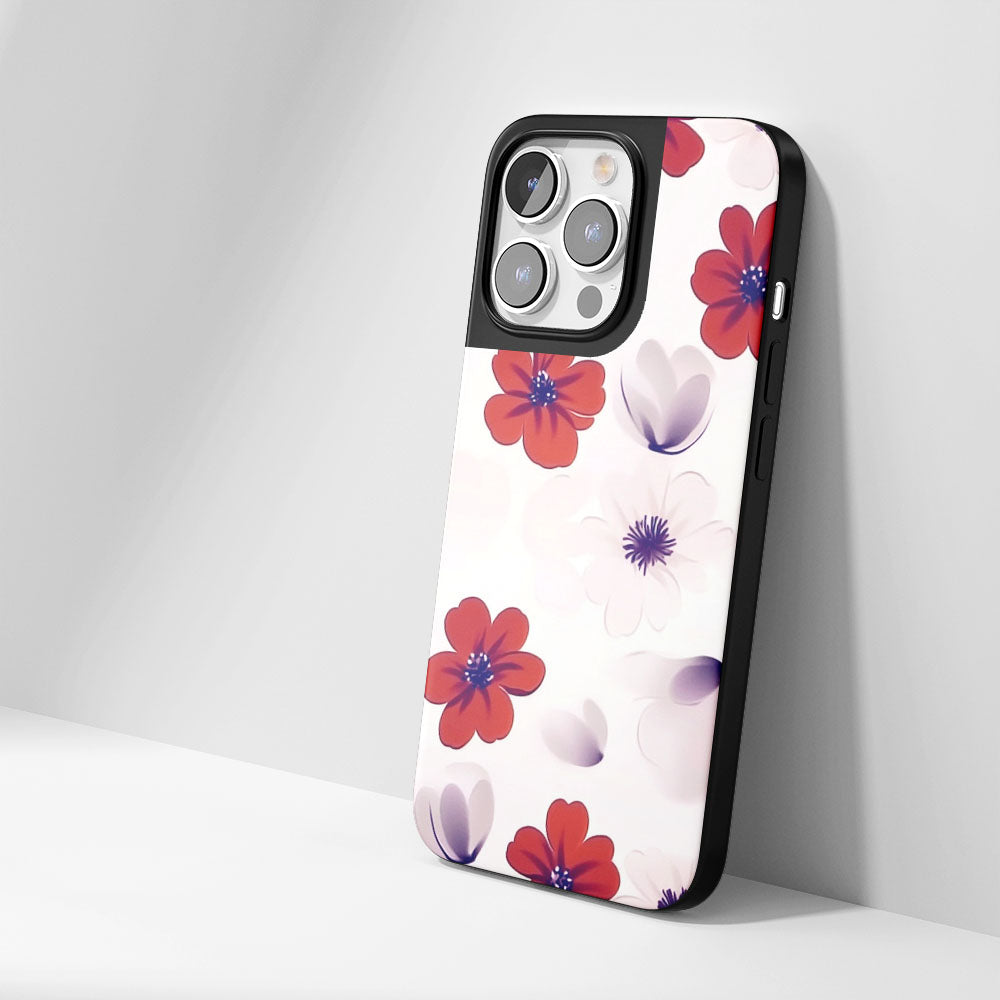 Industry-Level Tough Matte Flowers iPhone Case