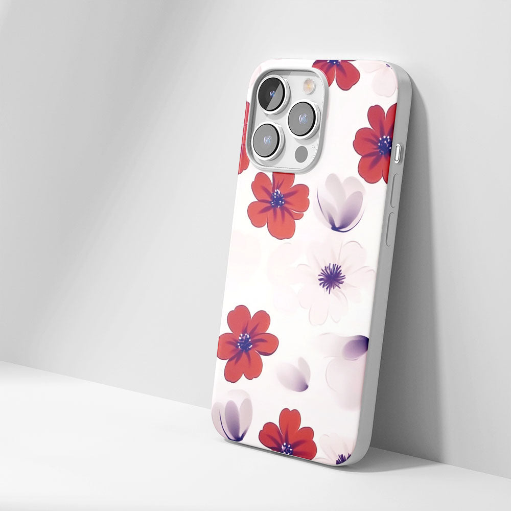 Latest 3rd-Generation Crystal Tough Glossy Flowers iPhone Case