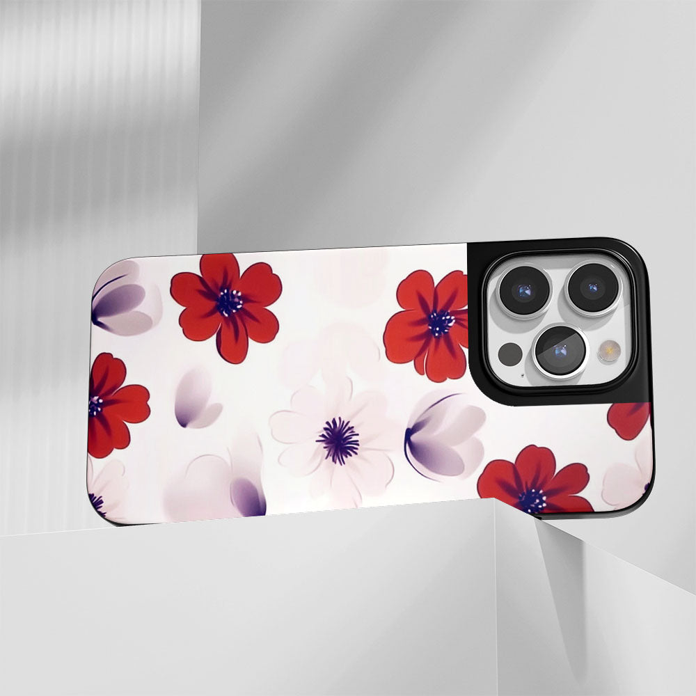 Industry-Level Tough Matte Flowers iPhone Case