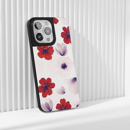 Industry-Level Tough Matte Flowers iPhone Case