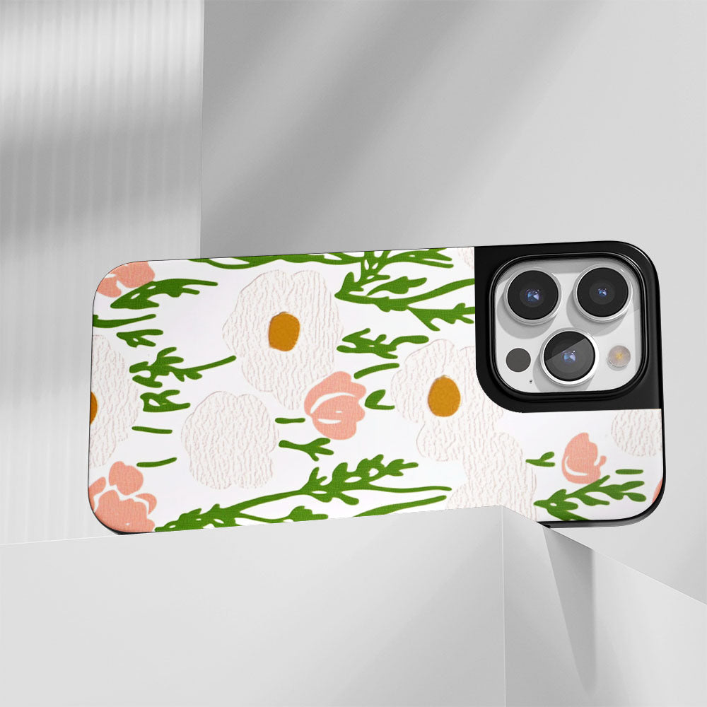 Industry-Level Tough Matte Flowers iPhone Case