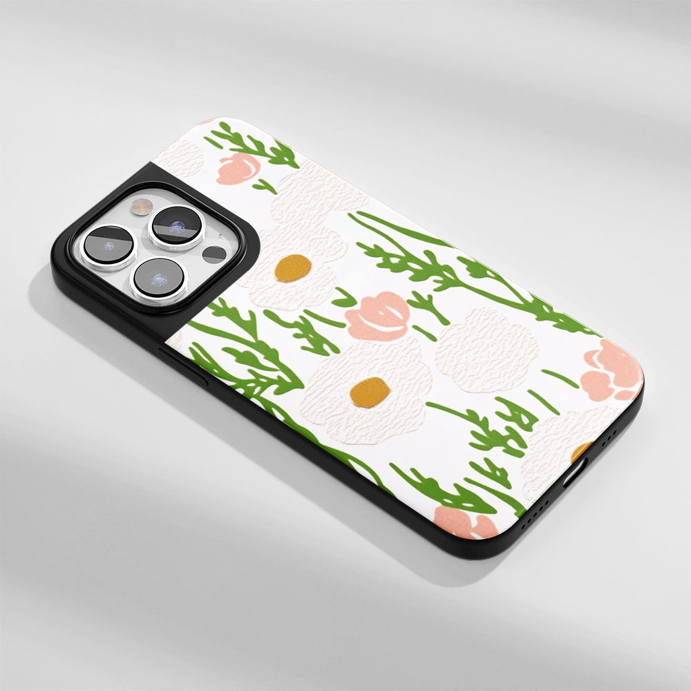 Industry-Level Tough Matte Flowers iPhone Case