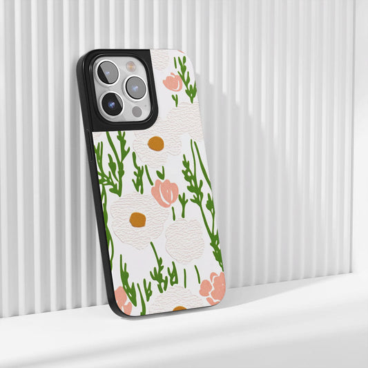 Industry-Level Tough Matte Flowers iPhone Case