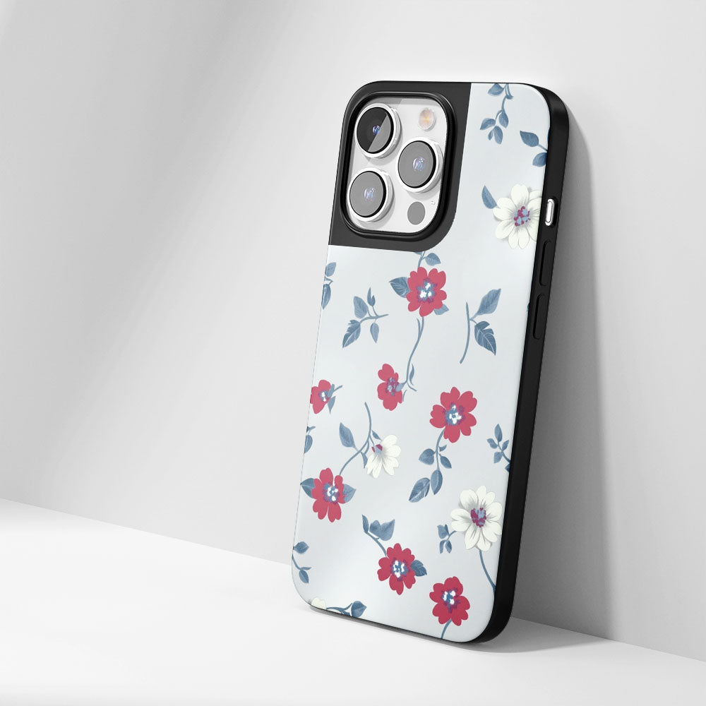 Industry-Level Tough Matte Flowers iPhone Case