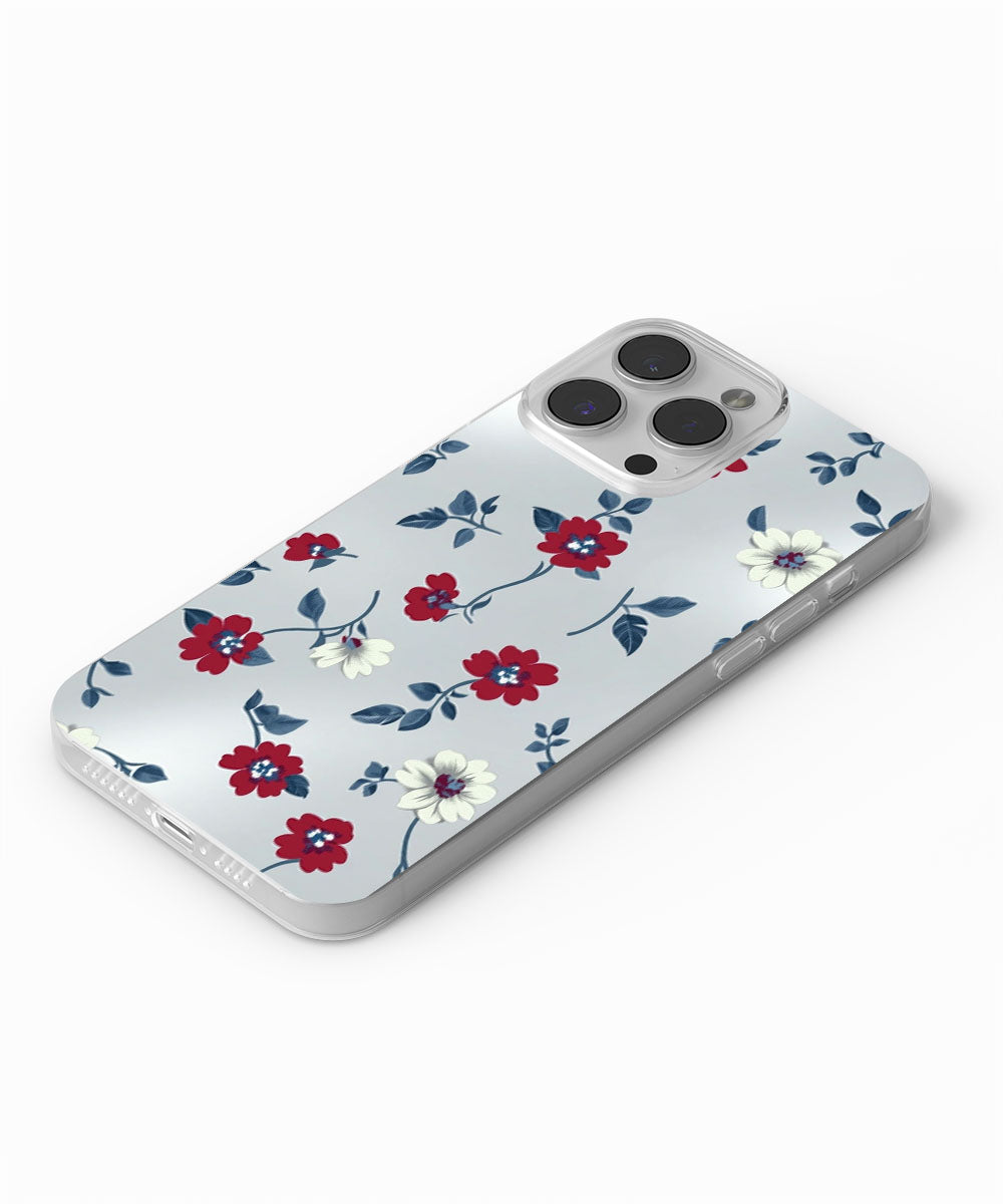Latest 3rd-Generation Crystal Tough Glossy Flowers iPhone Case (MagSafe-Compatible)