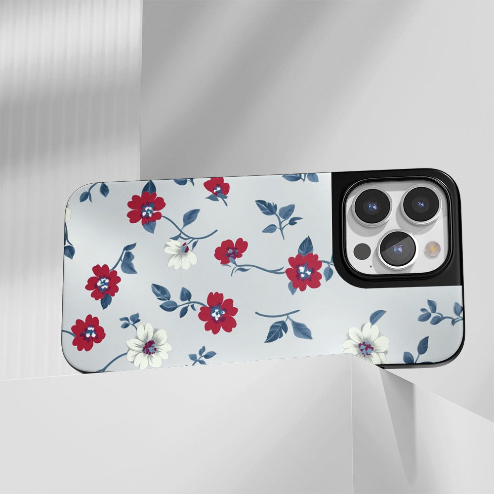 Industry-Level Tough Matte Flowers iPhone Case