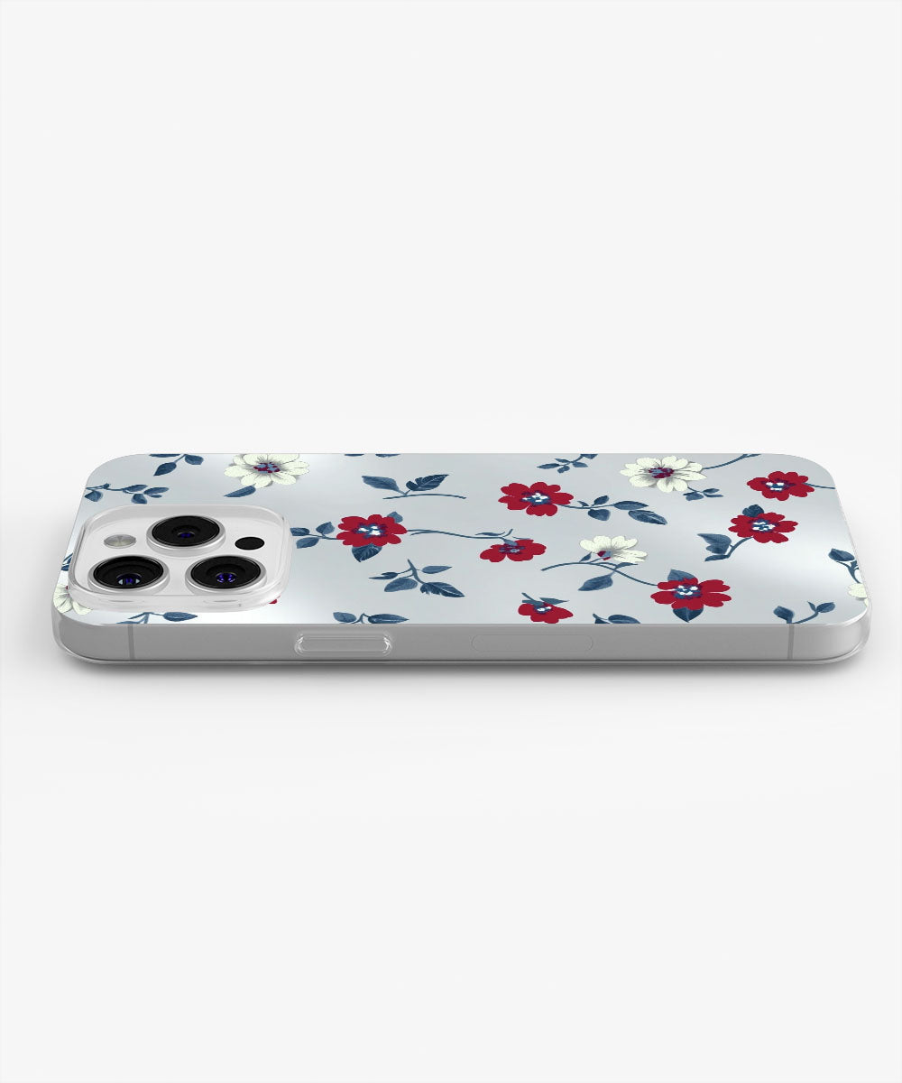 Latest 3rd-Generation Crystal Tough Glossy Flowers iPhone Case (MagSafe-Compatible)