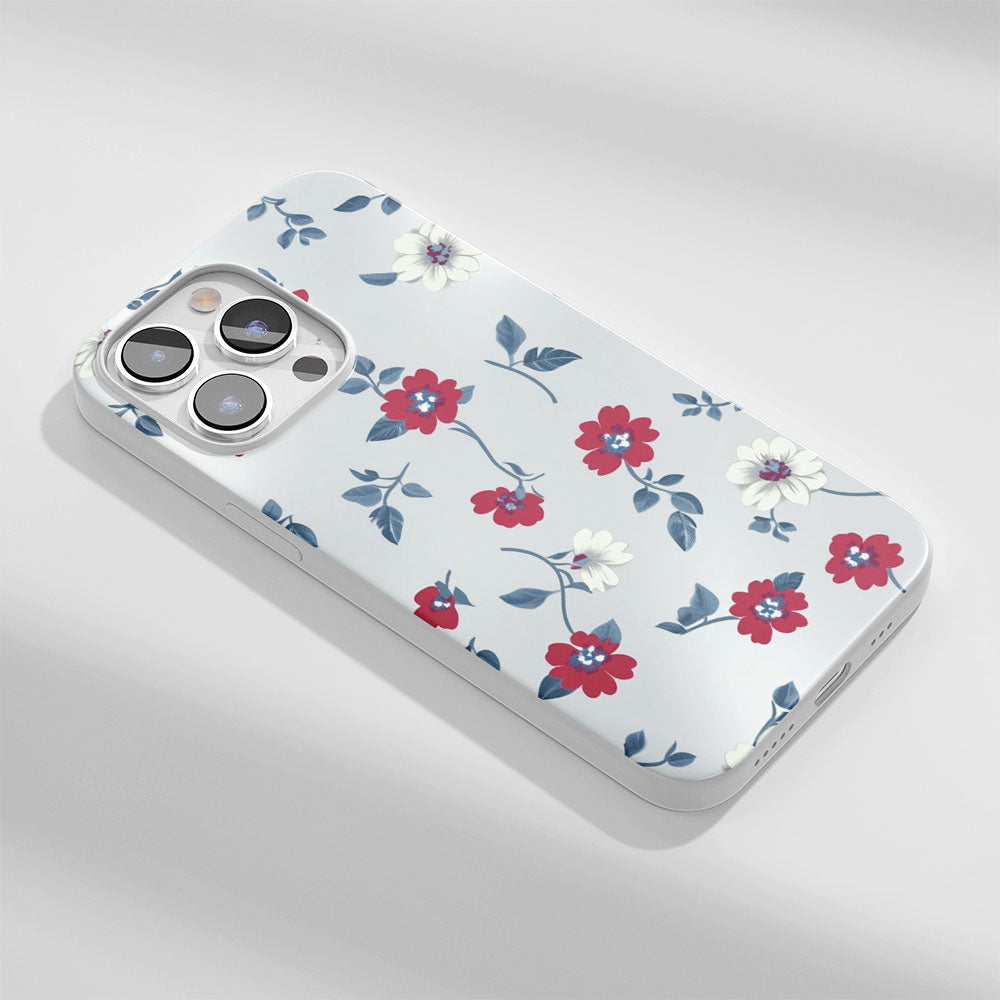 Latest 3rd-Generation Crystal Tough Glossy Flowers iPhone Case