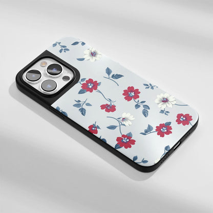 Industry-Level Tough Matte Flowers iPhone Case