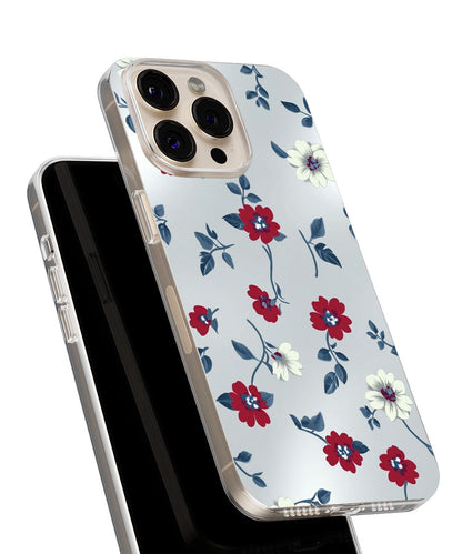 Latest 3rd-Generation Crystal Tough Glossy Flowers iPhone Case (MagSafe-Compatible)