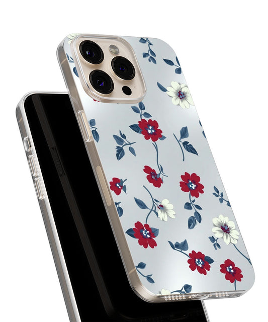 Latest 3rd-Generation Crystal Tough Glossy Flowers iPhone Case (MagSafe-Compatible)