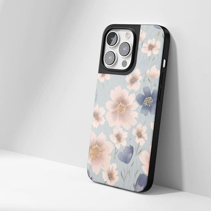 Industry-Level Tough Matte Flowers iPhone Case