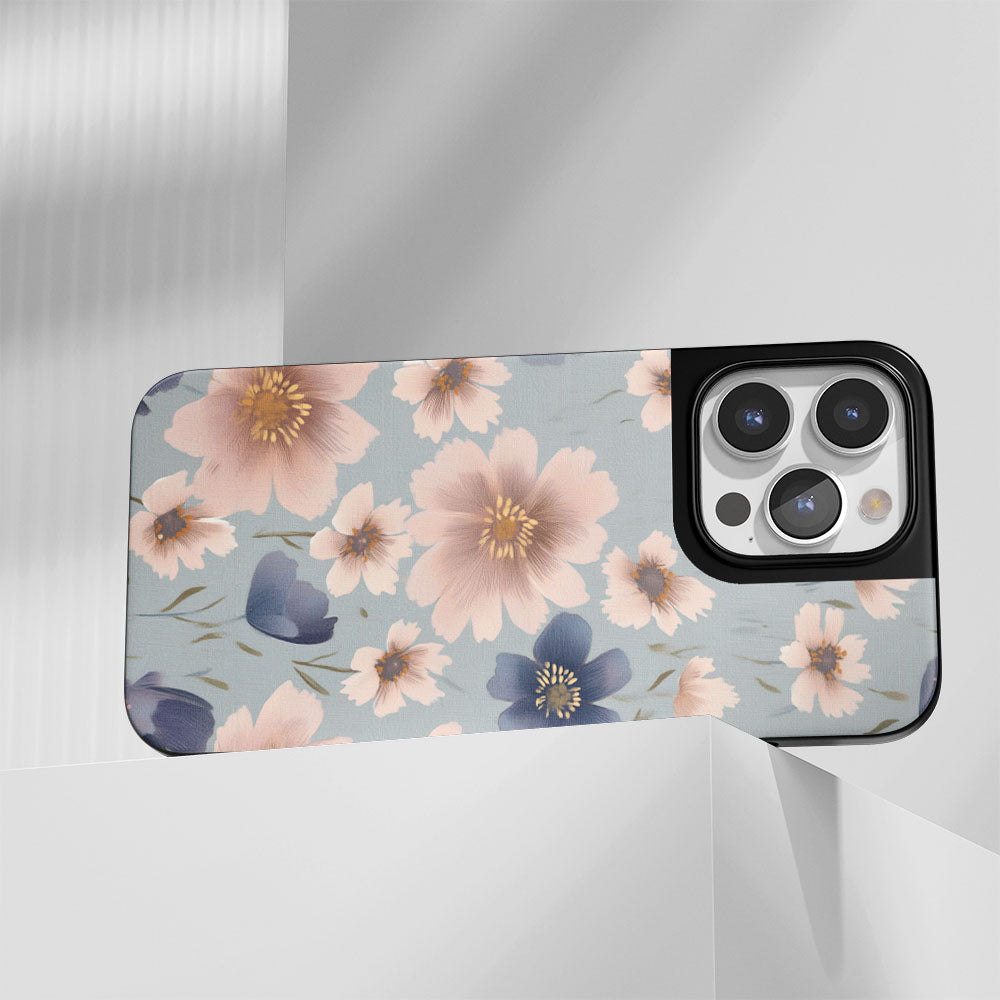 Industry-Level Tough Matte Flowers iPhone Case