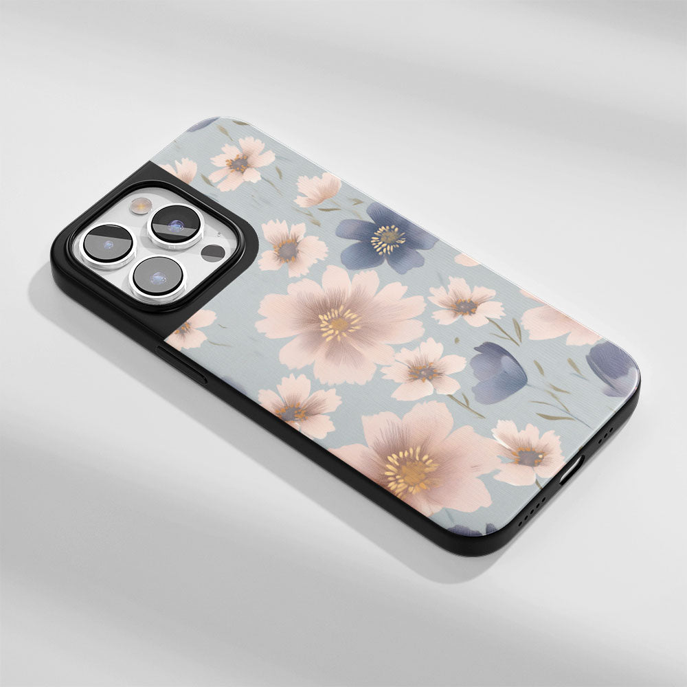 Industry-Level Tough Matte Flowers iPhone Case