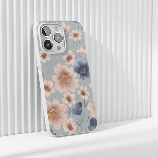 Latest 3rd-Generation Crystal Tough Glossy Flowers iPhone Case