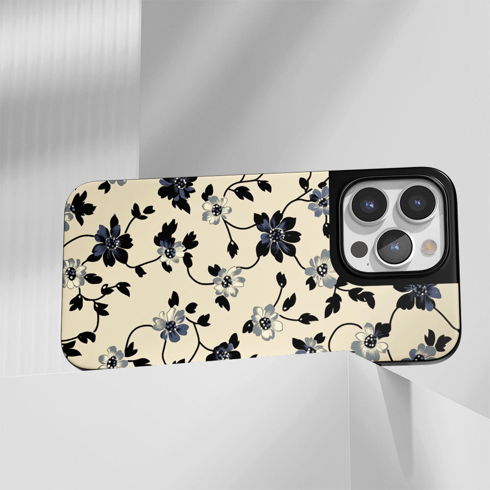 Industry-Level Tough Matte Flowers iPhone Case