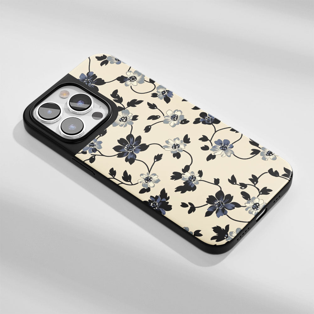 Industry-Level Tough Matte Flowers iPhone Case