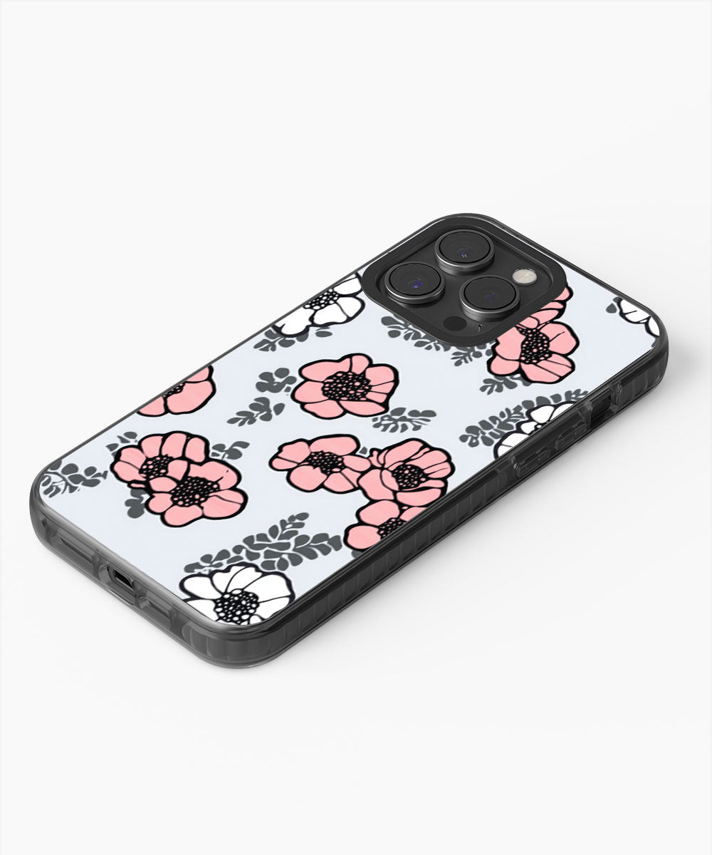Latest 3rd-Generation Pop Tough Matte Flowers iPhone Case (MagSafe-Compatible)