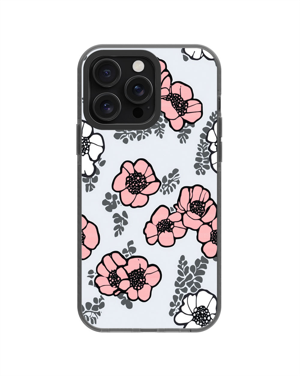 Latest 3rd-Generation Pop Tough Matte Flowers iPhone Case (MagSafe-Compatible) [Back Cover Only]