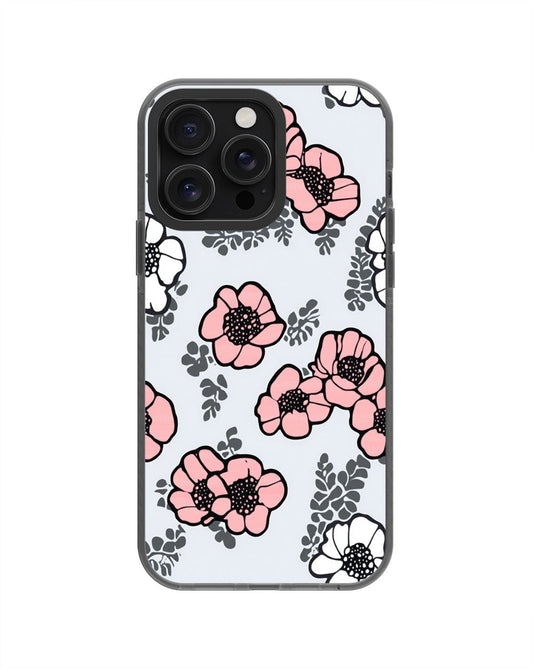 Latest 3rd-Generation Pop Tough Matte Flowers iPhone Case (MagSafe-Compatible) [Back Cover Only]