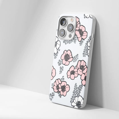 Latest 3rd-Generation Crystal Tough Glossy Flowers iPhone Case