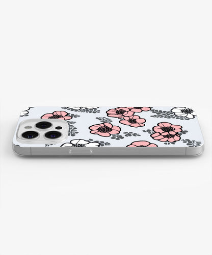 Latest 3rd-Generation Crystal Tough Glossy Flowers iPhone Case (MagSafe-Compatible)