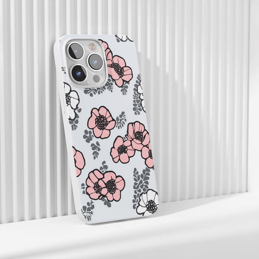 Latest 3rd-Generation Crystal Tough Glossy Flowers iPhone Case