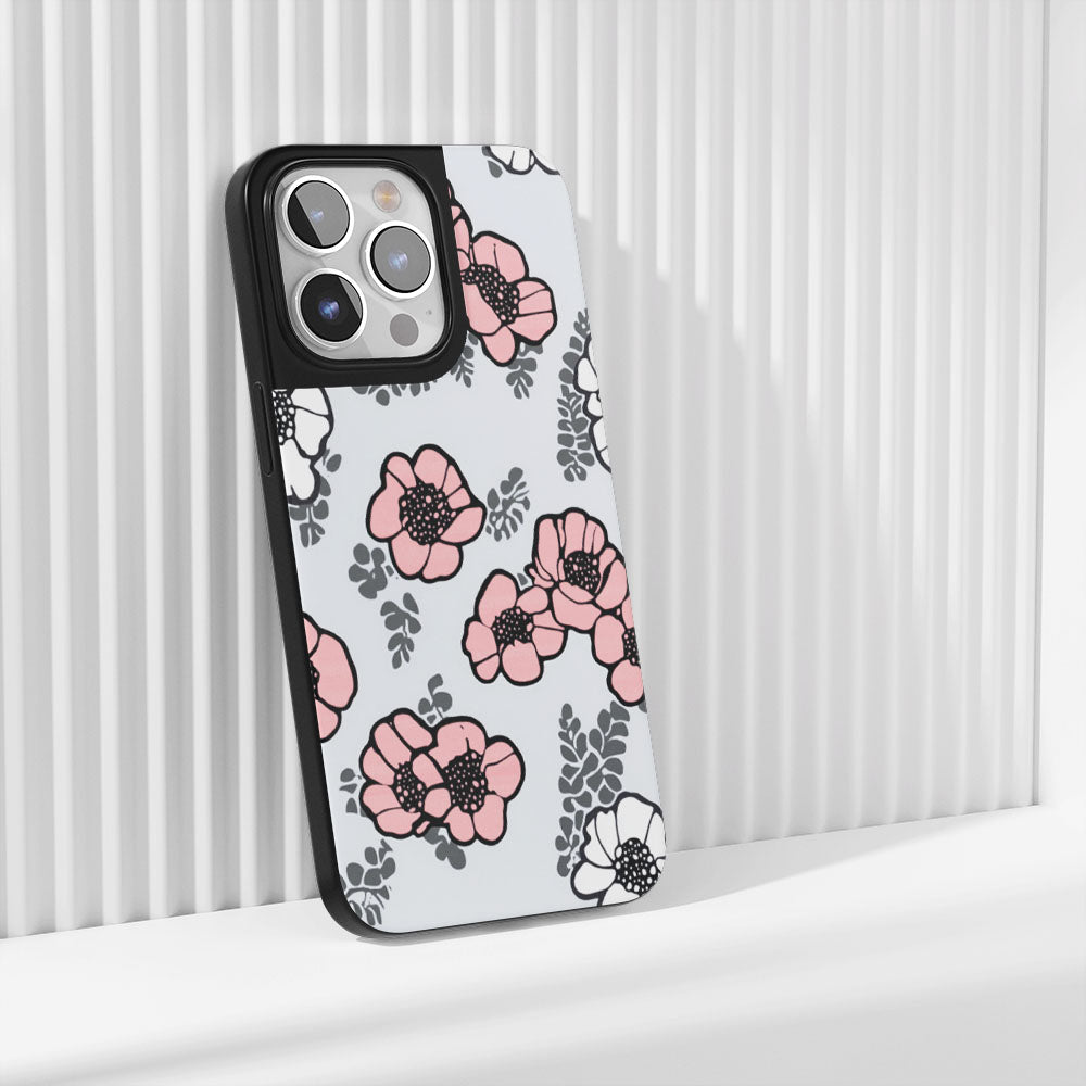 Industry-Level Tough Matte Flowers iPhone Case