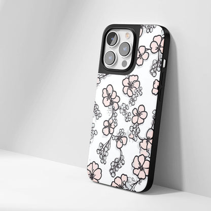 Industry-Level Tough Matte Flowers iPhone Case