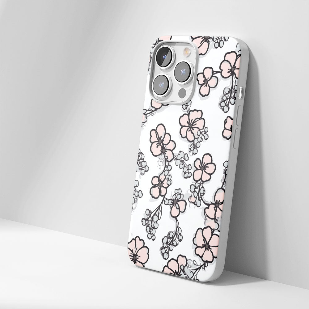 Latest 3rd-Generation Crystal Tough Glossy Flowers iPhone Case