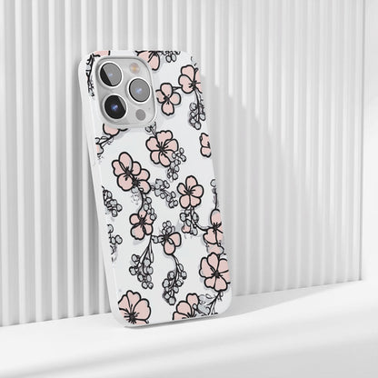 Latest 3rd-Generation Crystal Tough Glossy Flowers iPhone Case