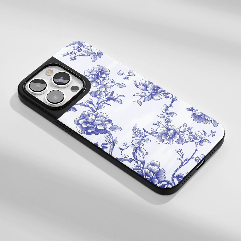 Industry-Level Tough Matte Flowers iPhone Case