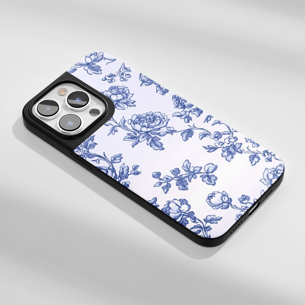 Industry-Level Tough Matte Flowers iPhone Case