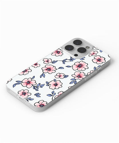 Latest 3rd-Generation Crystal Tough Glossy Flowers iPhone Case (MagSafe-Compatible)