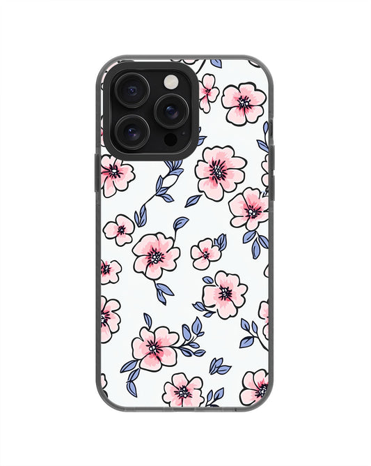 Latest 3rd-Generation Pop Tough Matte Flowers iPhone Case (MagSafe-Compatible) [Back Cover Only]