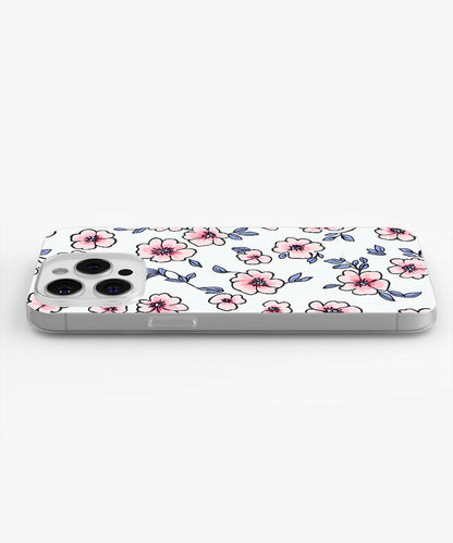 Latest 3rd-Generation Crystal Tough Glossy Flowers iPhone Case (MagSafe-Compatible)