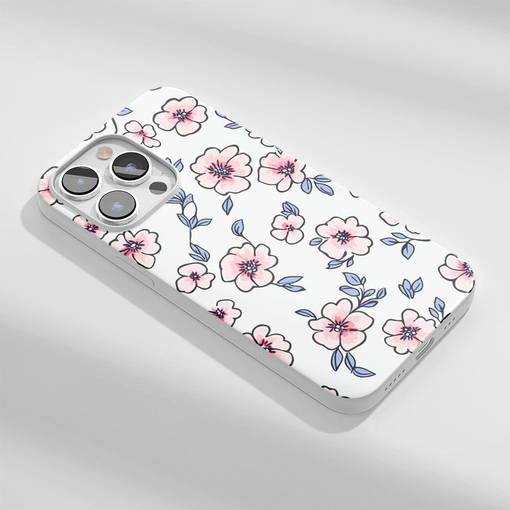 Latest 3rd-Generation Crystal Tough Glossy Flowers iPhone Case