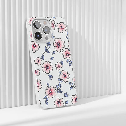 Latest 3rd-Generation Crystal Tough Glossy Flowers iPhone Case