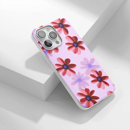 Latest 3rd-Generation Crystal Tough Glossy Flowers iPhone Case