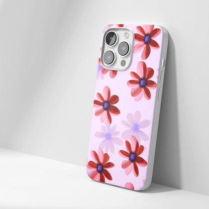 Latest 3rd-Generation Crystal Tough Glossy Flowers iPhone Case