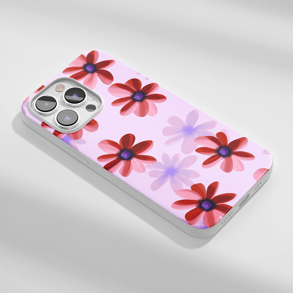 Latest 3rd-Generation Crystal Tough Glossy Flowers iPhone Case